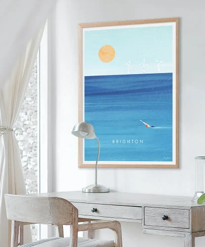 Brighton Anglia - aranżacja plakatu w bieli