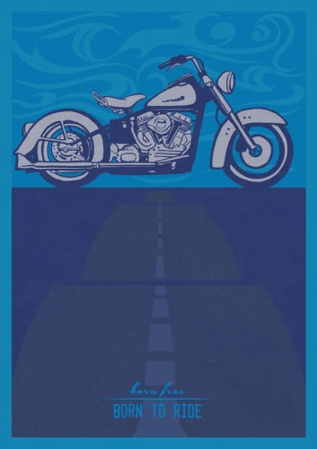 Vintage Harley - plakat