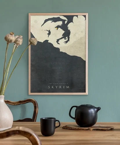 Skyrim - aranżacja plakatu