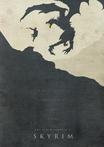 Skyrim - plakat