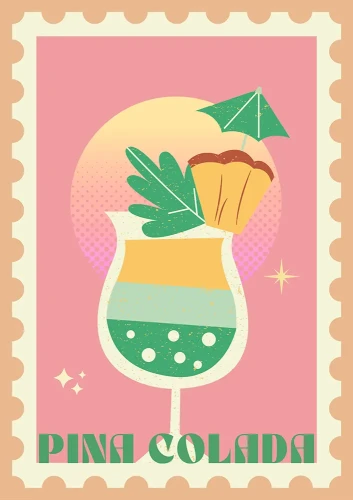 Pina colada - plakat