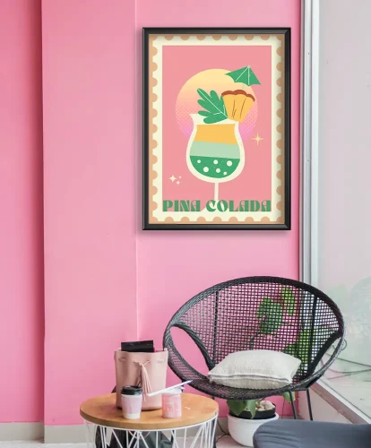 Pina colada - aranżacja plakatu