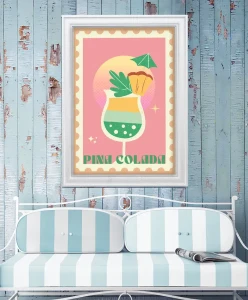 Pina colada - aranżacja plakatu