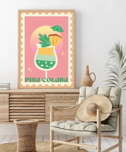 Pina colada - aranżacja plakatu