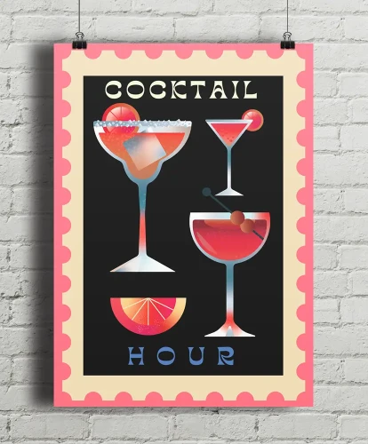 Cocktail Hour - aranżacja plakatu