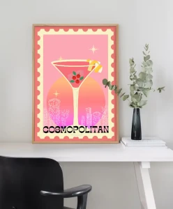 Cosmopolitan - aranżacja plakatu