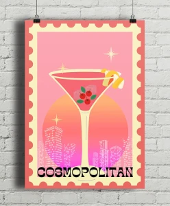 Cosmopolitan - aranżacja plakatu