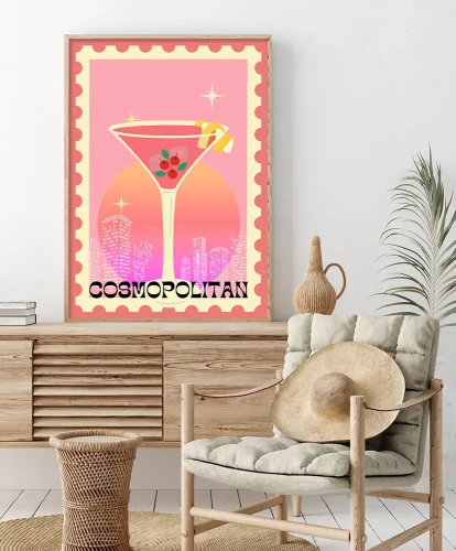 Cosmopolitan - aranżacja plakatu