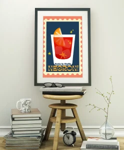 Negroni - aranżacja plakatu