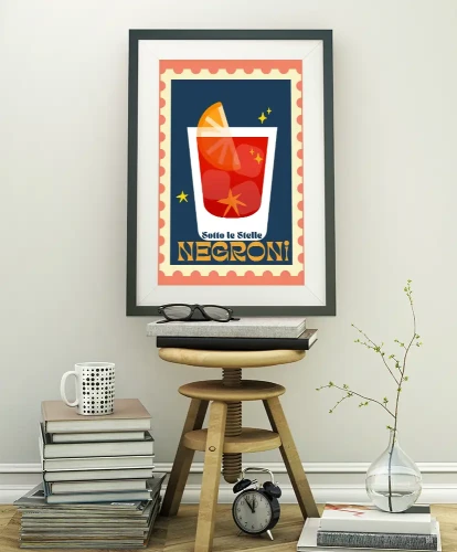 Negroni - aranżacja plakatu