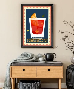 Negroni - aranżacja plakatu