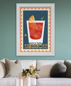 Negroni - aranżacja plakatu