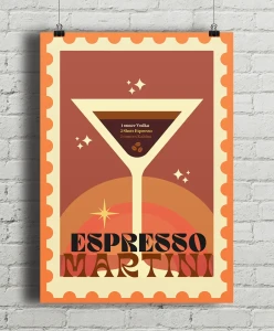 Espresso Martini - aranżacja plakatu