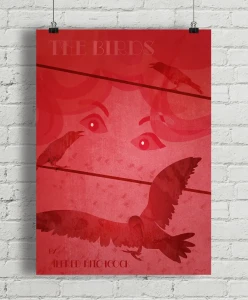 Ptaki / The Birds - aranżacja plakatu