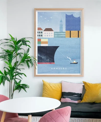 Hamburg - aranżacja plakatu