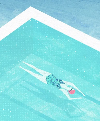 Bondi Beach Australia - szczegół plakatu