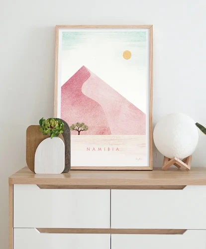 Namibia - czerwone wydmy - aranżacja plakatu