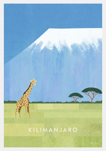 Tanzania - Kilimandżaro - plakat