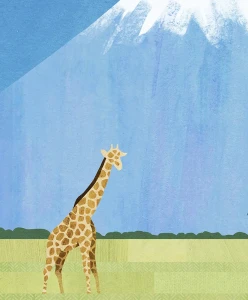 Tanzania - Kilimandżaro - szczegół plakatu