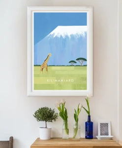Tanzania - Kilimandżaro - aranżacja plakatu