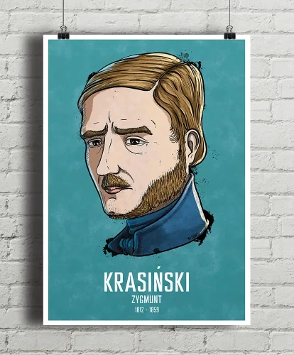 Zygmunt Krasiński - aranżacja plakatu