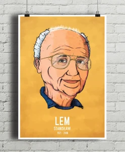 Stanisław Lem - aranżacja plakatu
