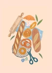 Chrupiące bagietki / Baguettes - plakat