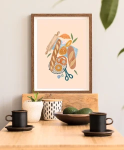 Chrupiące bagietki / Baguettes - aranżacja plakatu