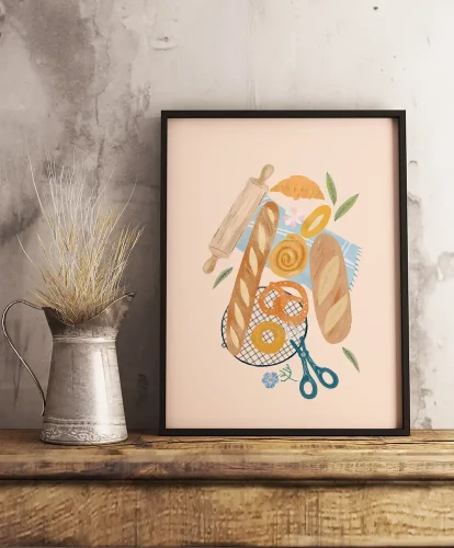 Chrupiące bagietki / Baguettes - aranżacja plakatu