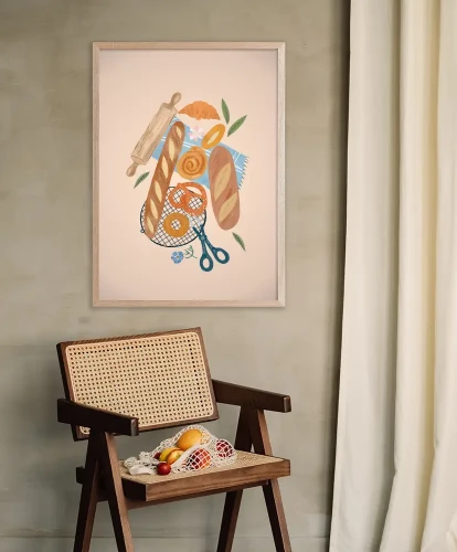 Chrupiące bagietki / Baguettes - aranżacja plakatu