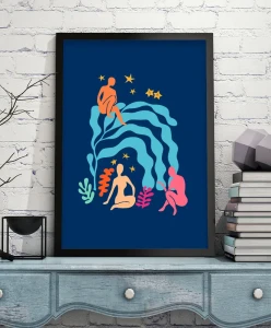 Nocny ogród / Night Garden - aranżacja plakatu