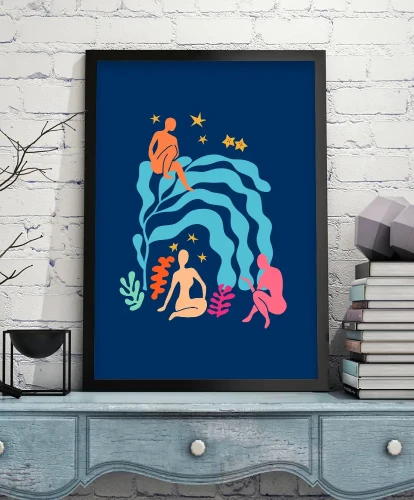 Nocny ogród / Night Garden - aranżacja plakatu