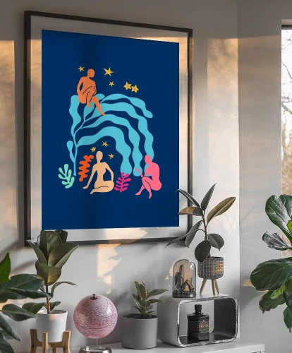 Nocny ogród / Night Garden - aranżacja plakatu