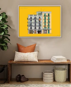 Barcelona Hiszpania - aranżacja plakatu