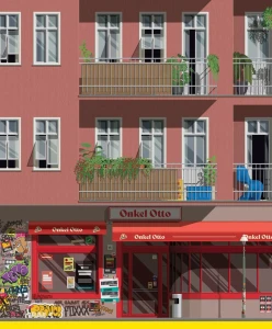 Berlin Niemcy - szczegół plakatu