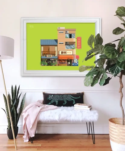 Tokio Japonia - aranżacja plakatu