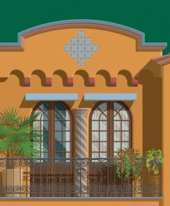 Meksyk - szczegół plakatu