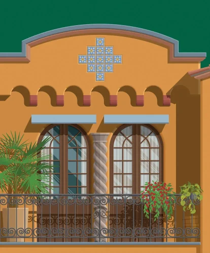 Meksyk - szczegół plakatu