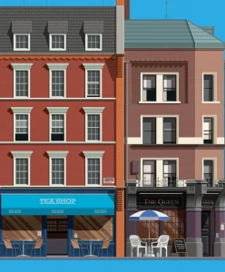 Londyn UK - szczegół plakatu