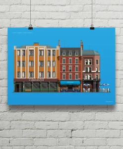 Plakat Londyn UK - aranżacja plakatu