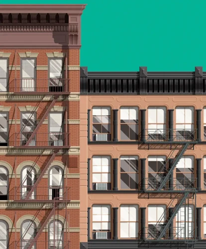 Nowy Jork USA - szczegół plakatu