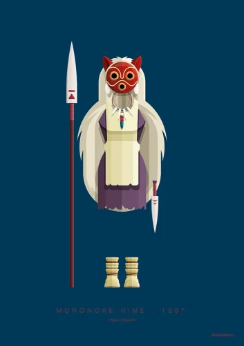 Księżniczka Mononoke / Princess Mononoke Kostium - plakat