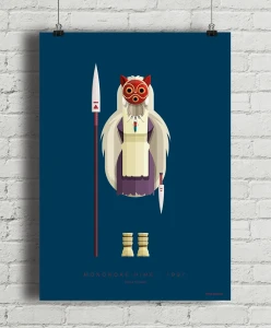 Księżniczka Mononoke / Princess Mononoke Kostium - aranżacja plakatu