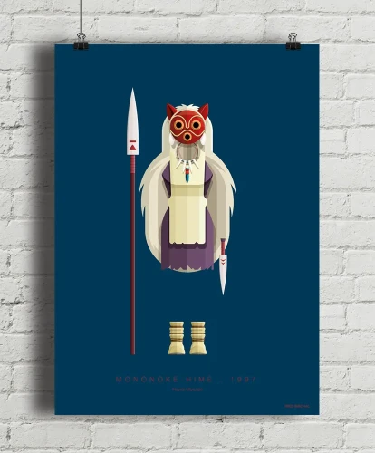 Księżniczka Mononoke / Princess Mononoke Kostium - aranżacja plakatu