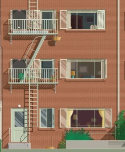 Okno na podwórze / Rear Window - szczegół plakatu