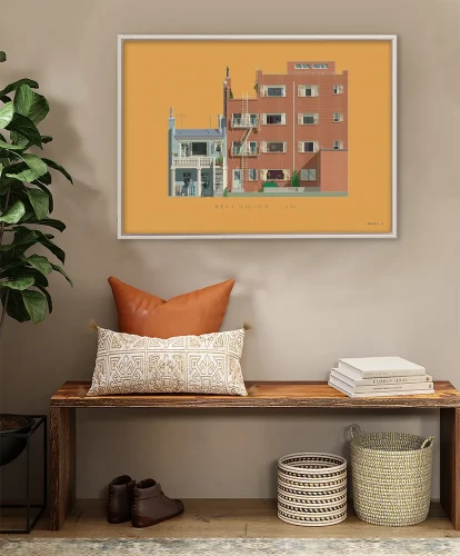 Okno na podwórze / Rear Window - aranżacja plakatu