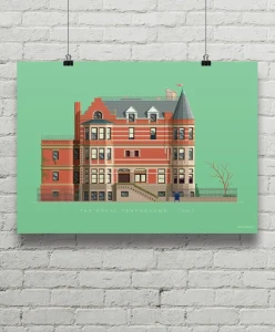 Genialny klan / The Royal Tenenbaums Rezydencja - aranżacja plakatu