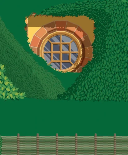 Władca Pierścieni / The Lord of the Rings Dom Bilba - szczegół plakatu