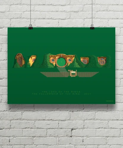 Władca Pierścieni / The Lord of the Rings Dom Bilba - aranżacja plakatu