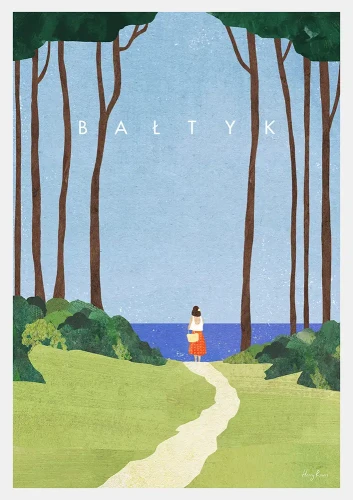 Bałtyk - droga na plażę - plakat